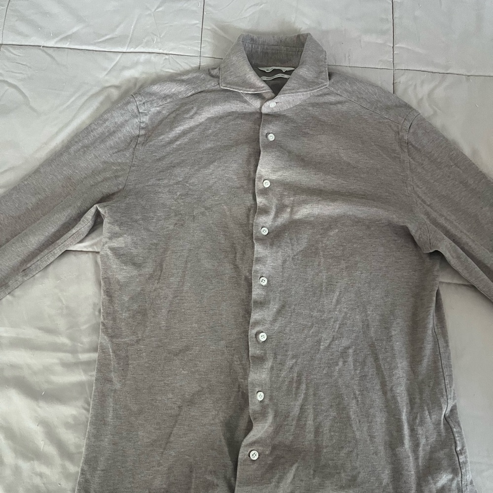 Suitsupply Light Brown Egyptian Cotton Shirt
